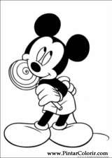 Pintar e Colorir Mickey - Desenho 046