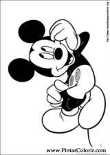 Pintar e Colorir Mickey - Desenho 054