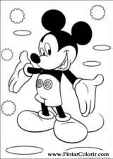 Pintar e Colorir Mickey - Desenho 055