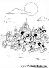 Pintar e Colorir Mickey - Desenho 084