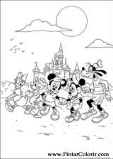 Pintar e Colorir Mickey - Desenho 084