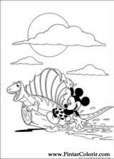Pintar e Colorir Mickey - Desenho 086