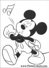 Pintar e Colorir Mickey - Desenho 095
