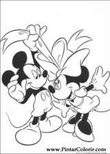 Pintar e Colorir Mickey - Desenho 097