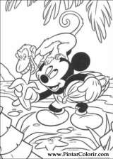 Pintar e Colorir Mickey - Desenho 098