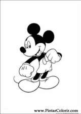 Pintar e Colorir Mickey - Desenho 100