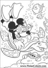 Pintar e Colorir Mickey - Desenho 107