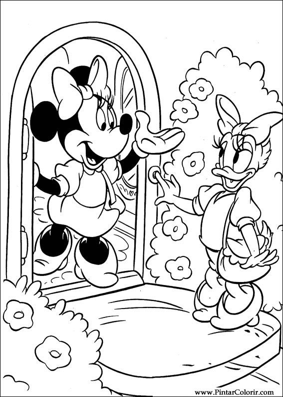 Pintar e Colorir Minnie - Desenho 050