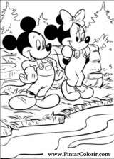 Pintar e Colorir Minnie - Desenho 006