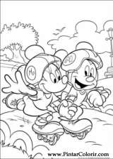 Pintar e Colorir Minnie - Desenho 020