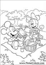 Pintar e Colorir Minnie - Desenho 026