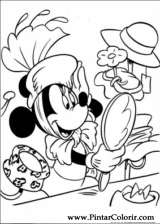 Pintar e Colorir Minnie - Desenho 055