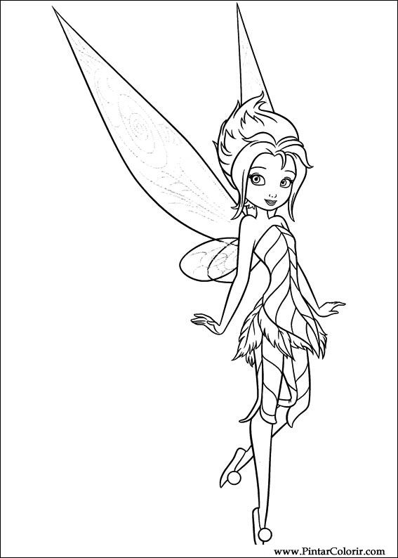 Desenhos Para Pintar e Colorir Misterio Das Asas - Imprimir Desenho 011