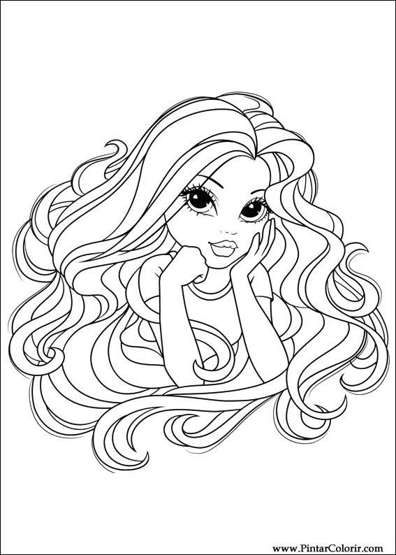 Pintar e Colorir Moxie Girlz - Desenho 006