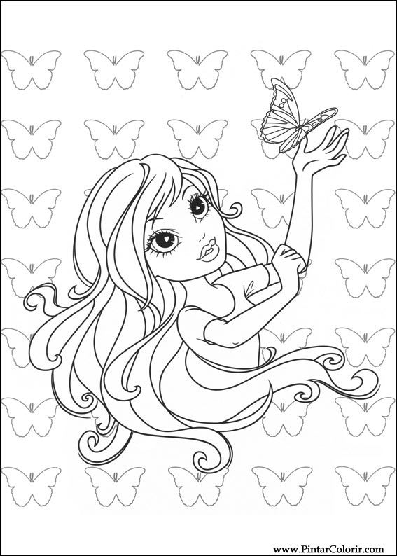 Pintar e Colorir Moxie Girlz - Desenho 012