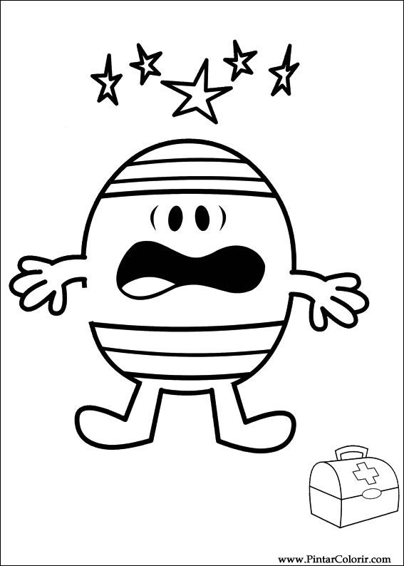 Pintar e Colorir Mr Men - Desenho 063