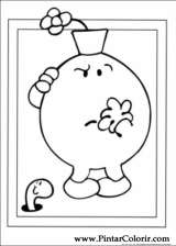 Pintar e Colorir Mr Men - Desenho 025