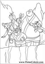 Pintar e Colorir Mulan - Desenho 028