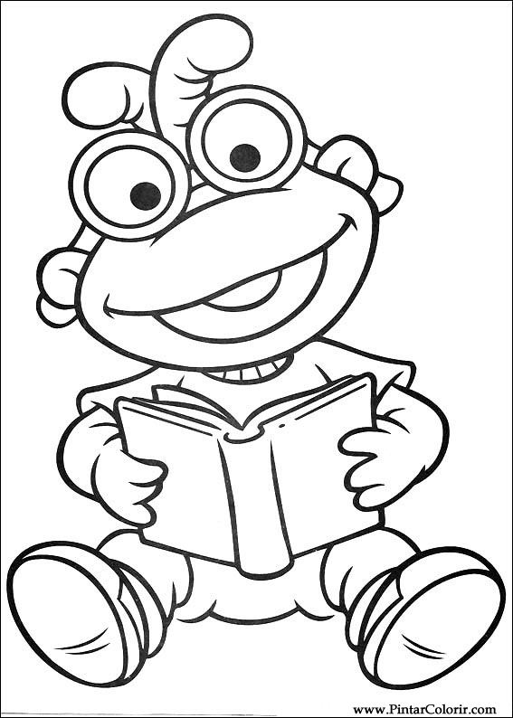 Pintar e Colorir Muppet Babies - Desenho 006