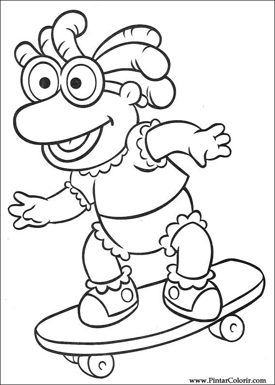 Pintar e Colorir Muppet Babies - Desenho 014