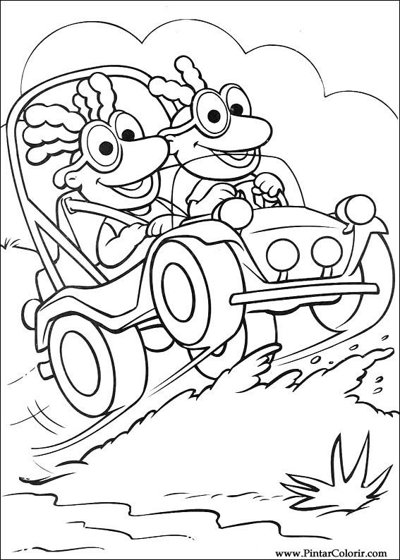 Pintar e Colorir Muppet Babies - Desenho 018
