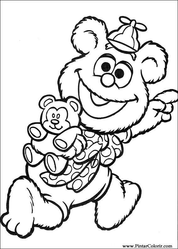 Pintar e Colorir Muppet Babies - Desenho 029