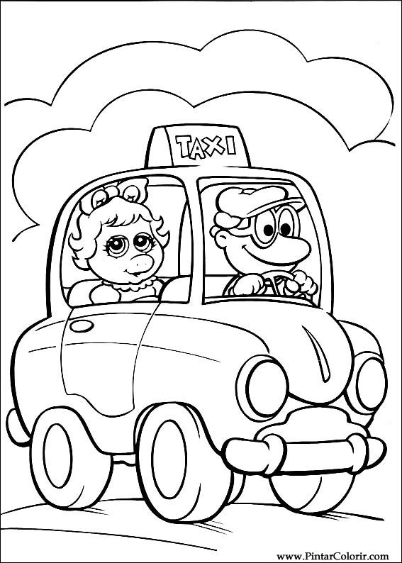 Pintar e Colorir Muppet Babies - Desenho 034