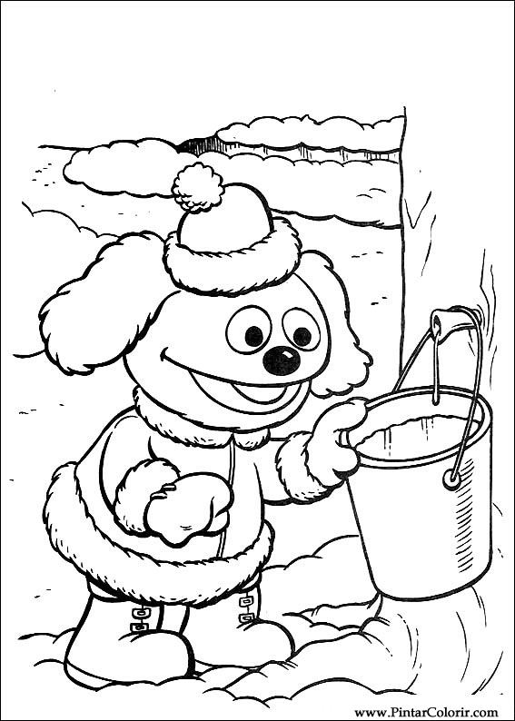Pintar e Colorir Muppet Babies - Desenho 035