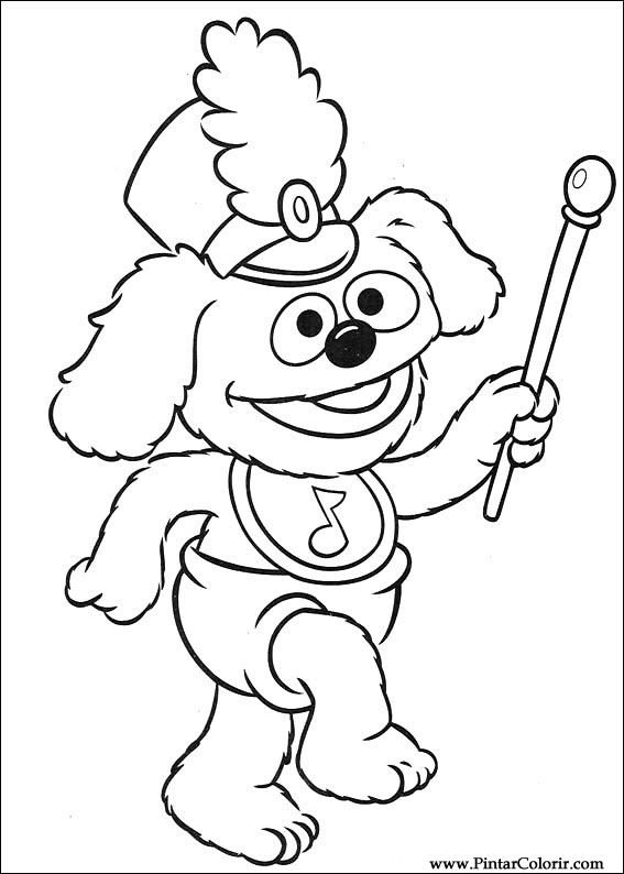 Pintar e Colorir Muppet Babies - Desenho 039