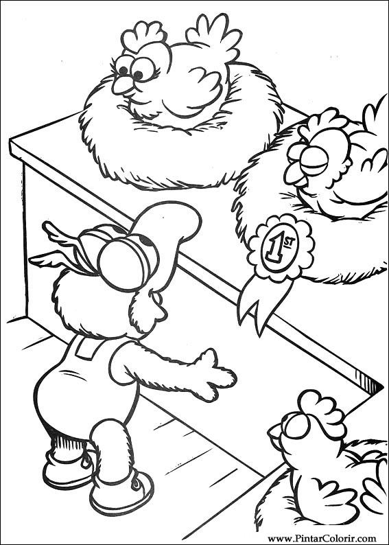 Pintar e Colorir Muppet Babies - Desenho 040