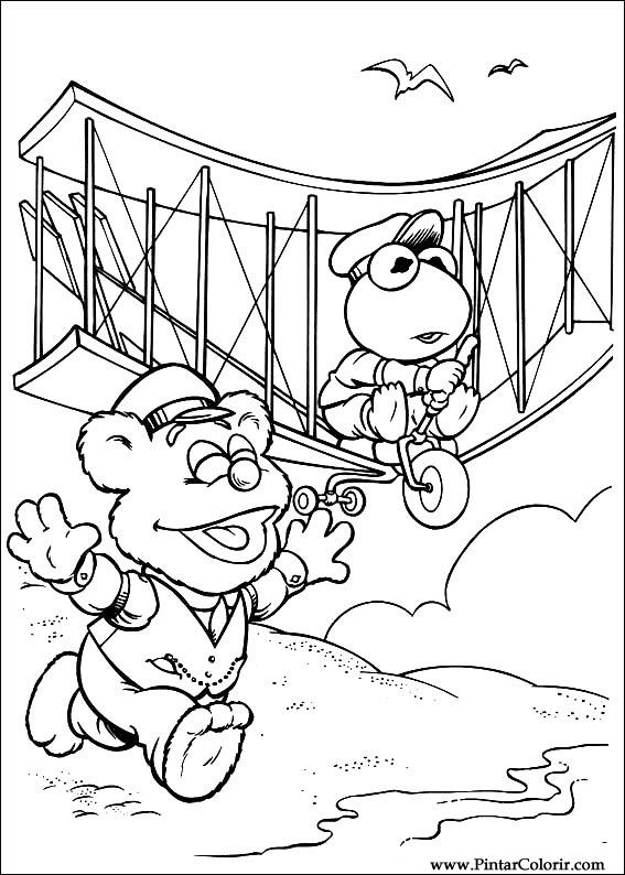 Pintar e Colorir Muppet Babies - Desenho 041