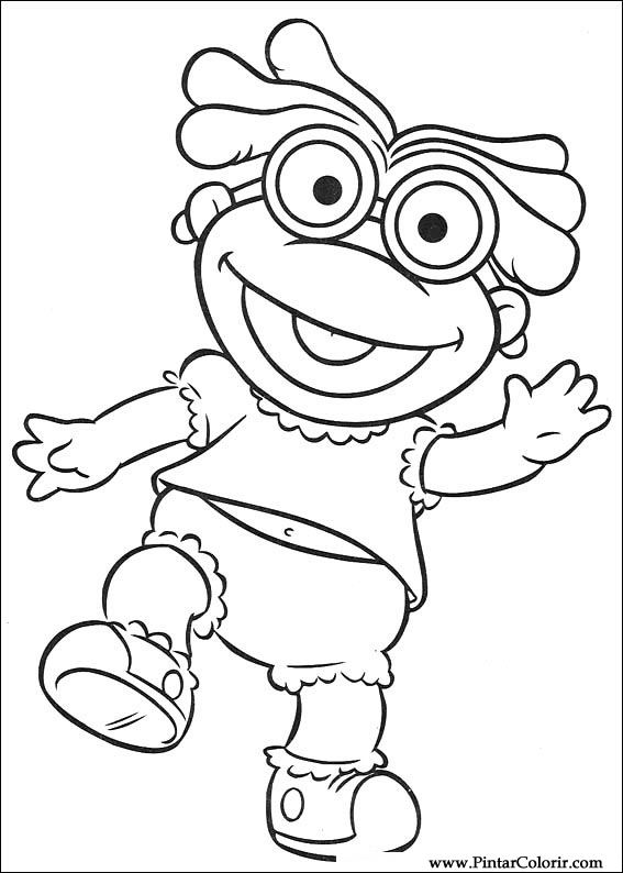Pintar e Colorir Muppet Babies - Desenho 043
