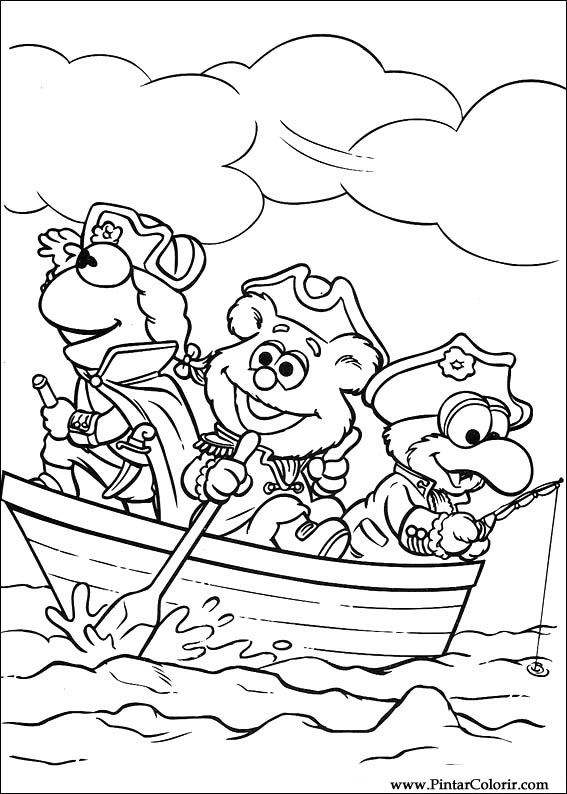 Pintar e Colorir Muppet Babies - Desenho 044