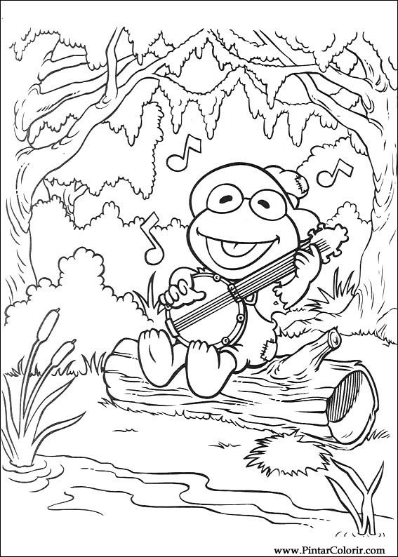 Pintar e Colorir Muppet Babies - Desenho 047