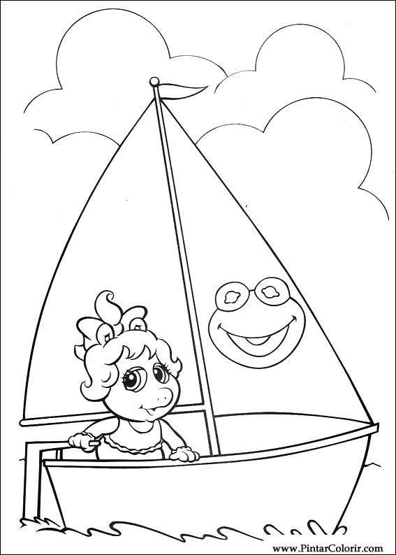 Pintar e Colorir Muppet Babies - Desenho 049