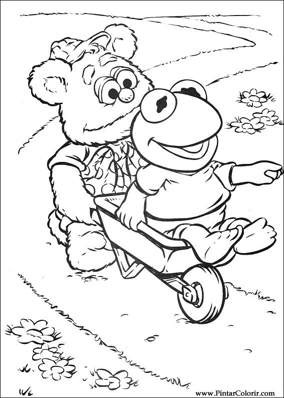 Pintar e Colorir Muppet Babies - Desenho 054