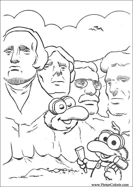 Pintar e Colorir Muppet Babies - Desenho 056