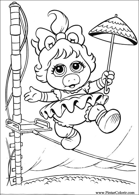 Pintar e Colorir Muppet Babies - Desenho 059