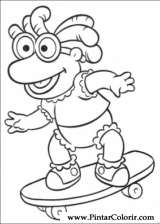 Pintar e Colorir Muppet Babies - Desenho 014