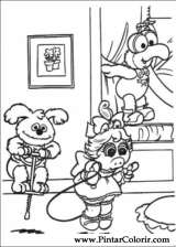 Pintar e Colorir Muppet Babies - Desenho 016