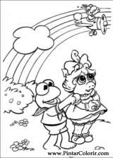 Pintar e Colorir Muppet Babies - Desenho 019