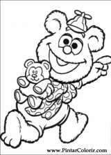 Pintar e Colorir Muppet Babies - Desenho 029