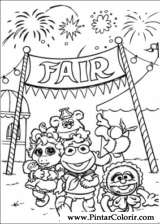 Pintar e Colorir Muppet Babies - Desenho 030