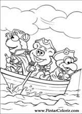 Pintar e Colorir Muppet Babies - Desenho 044