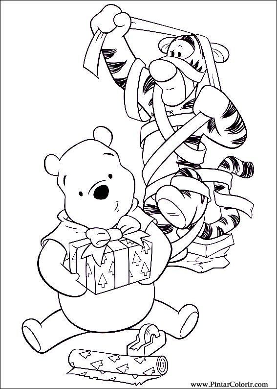 Pintar e Colorir Natal Amigos - Desenho 042
