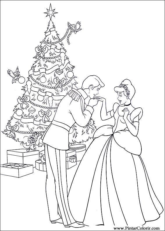 Pintar e Colorir Natal Amigos - Desenho 061