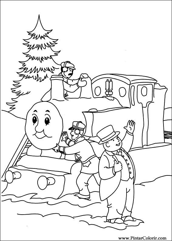 Pintar e Colorir Natal Amigos - Desenho 065