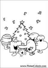 Pintar e Colorir Natal Amigos - Desenho 032