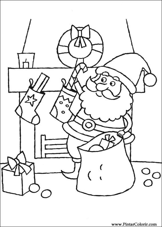 Pintar e Colorir Natal - Desenho 105