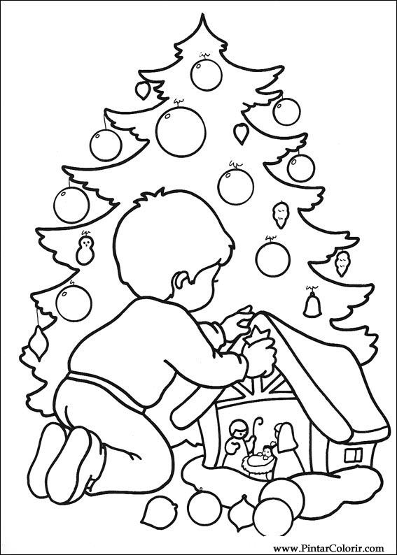 Pintar e Colorir Natal - Desenho 243